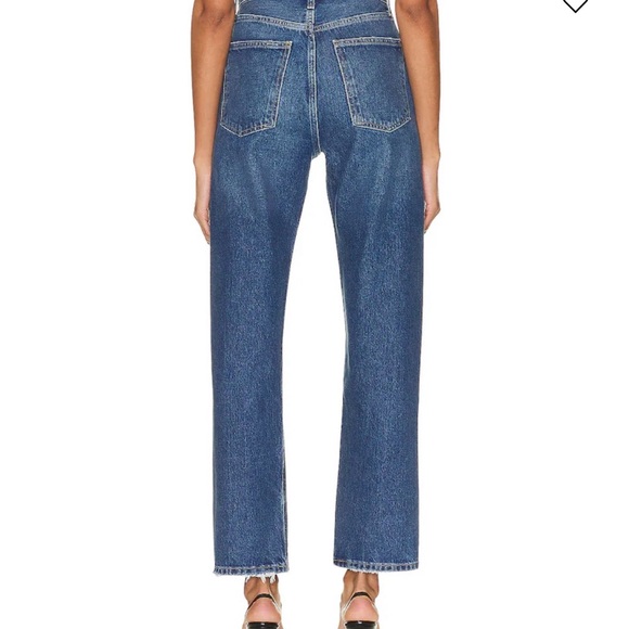 Agolde women’s Dark Blue Straight Jeans - Picture 4 of 12